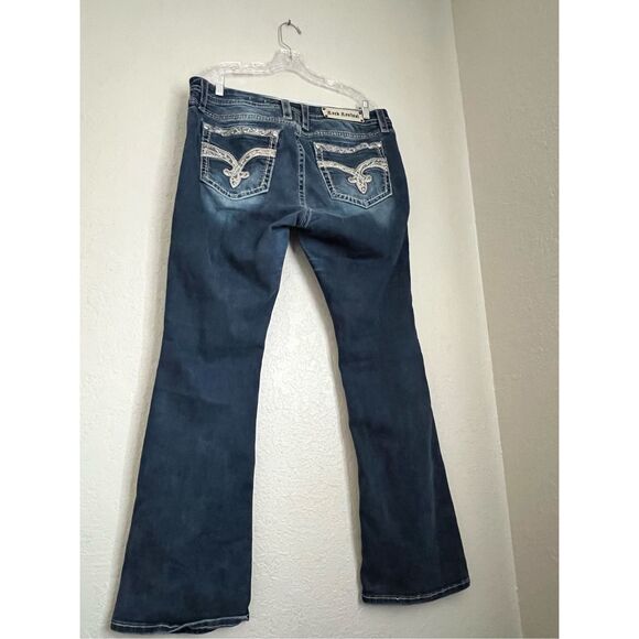 Rock Revival Signature Jeans Tansy Mid Rise Curvy Boot Womens Sz 34 - Picture 4 of 5